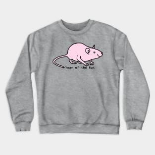 Year of the Rat Pink Crewneck Sweatshirt